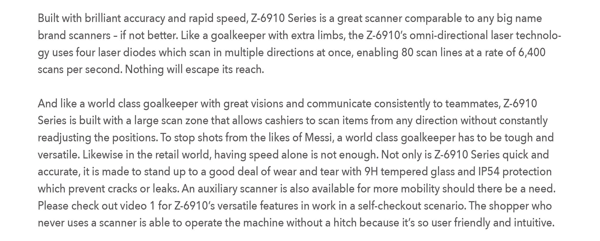 Z-6910_Series,Good_Design_Award_2015,Bi-Optical_In-Counter_Scanner/Scale